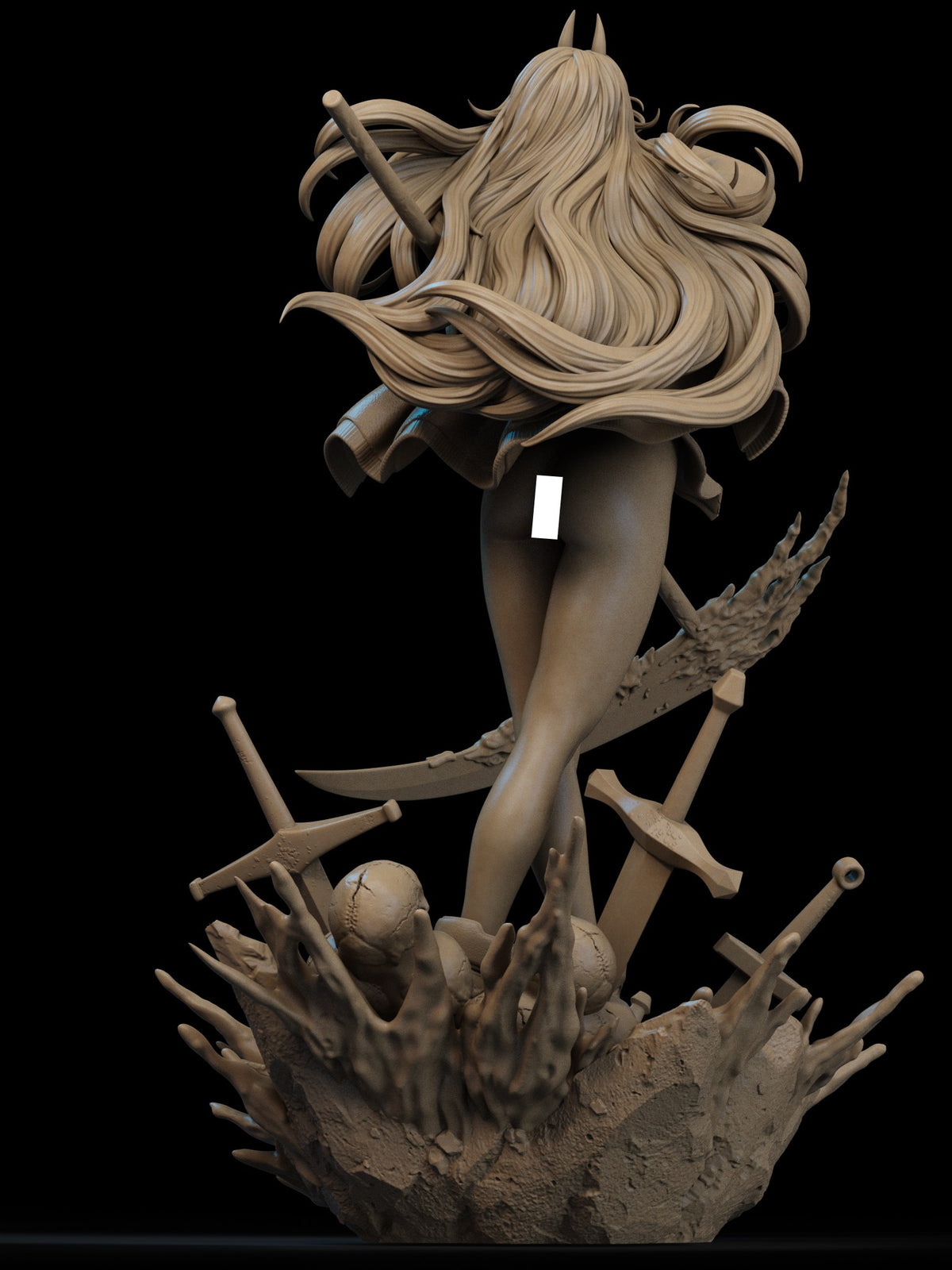 Power resin figure