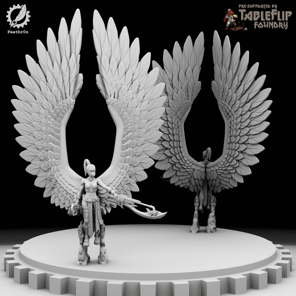 Aurora Vanguard Flying Elite Sword Squad resin figure