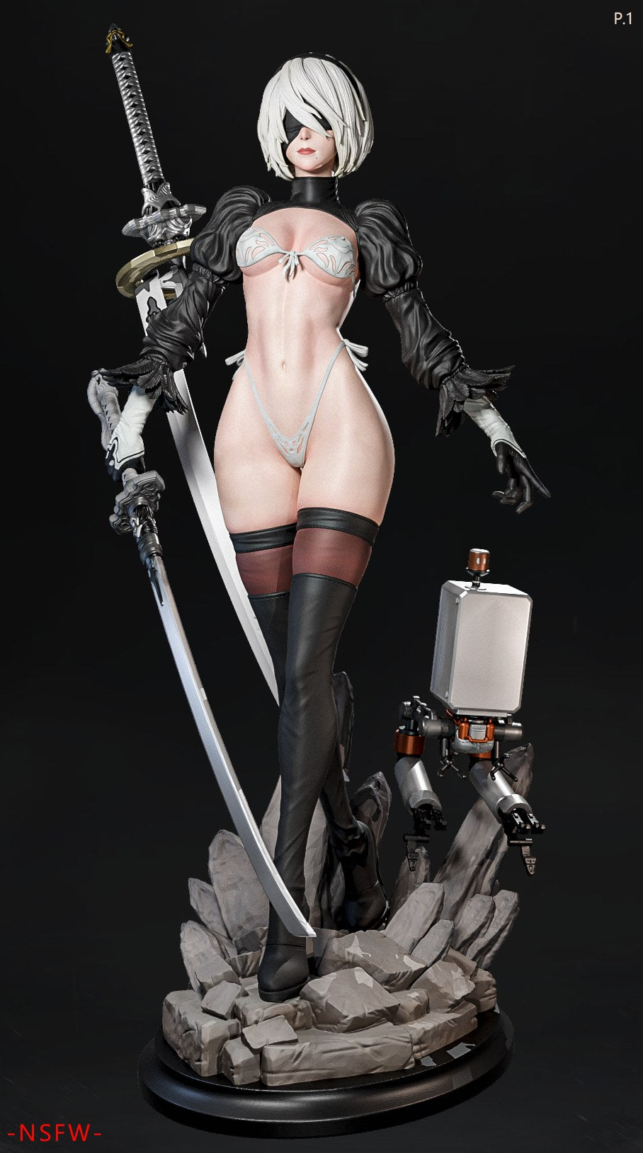 2B resin figure