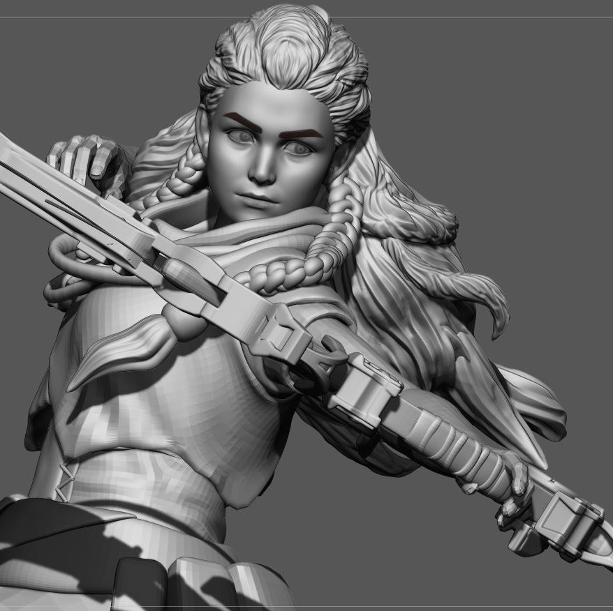 Aloy resin figure