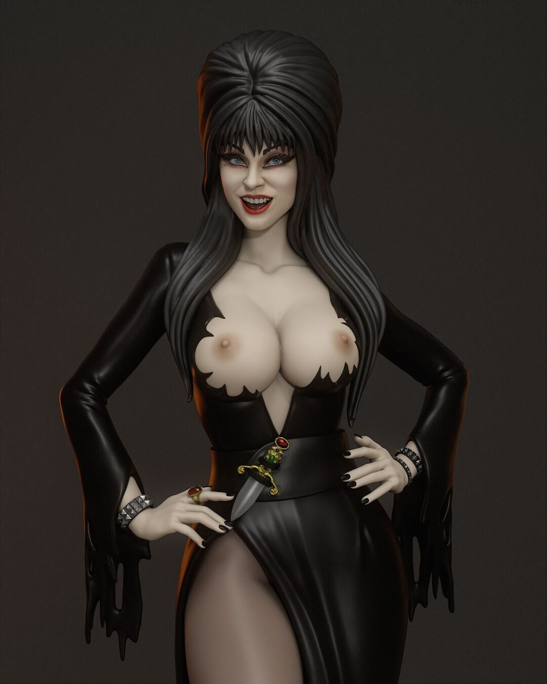 Elvira resin figure