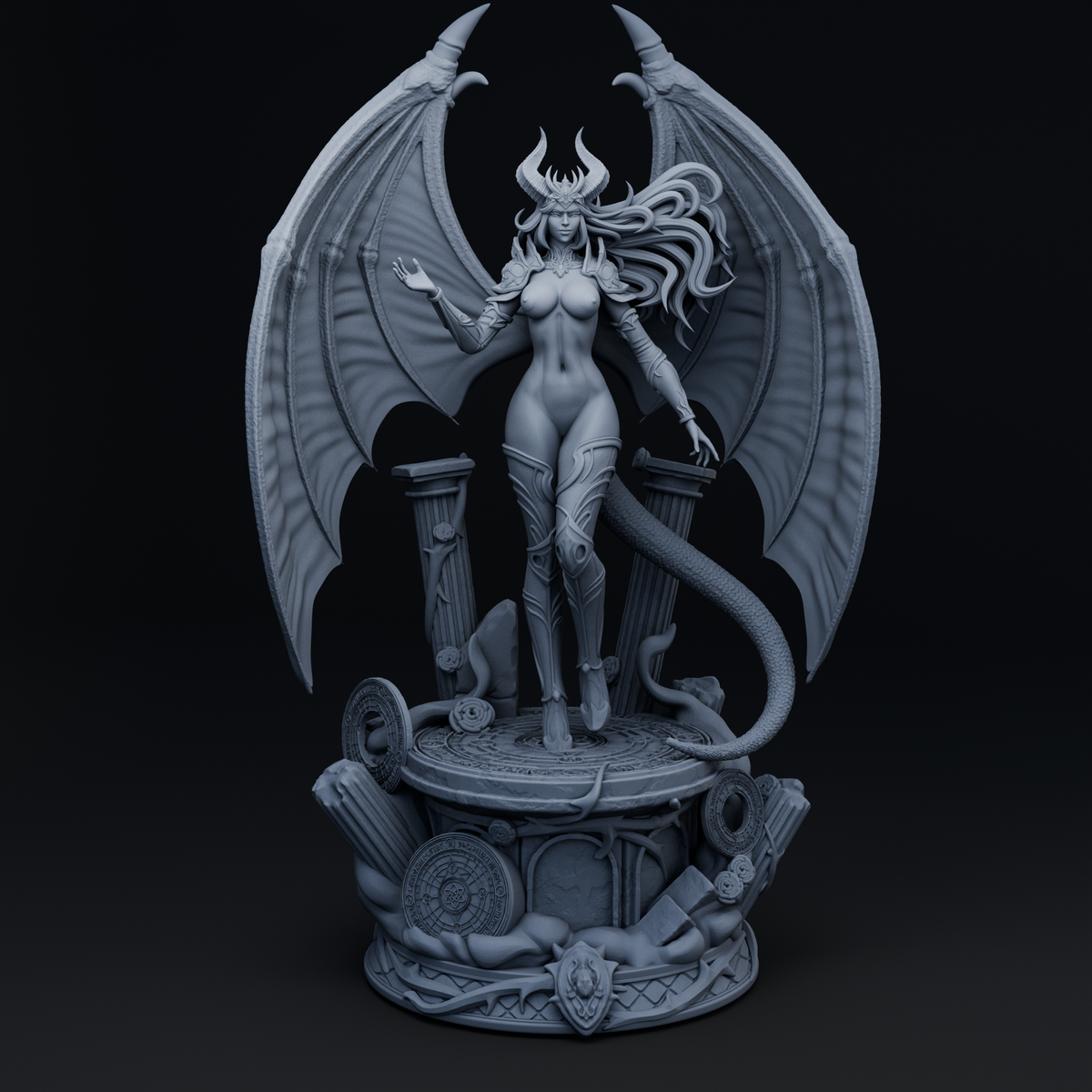 Suxara Mythical Warriors Awakened Nude Adult 3D printed resin figure by Anexeo Minis Forge