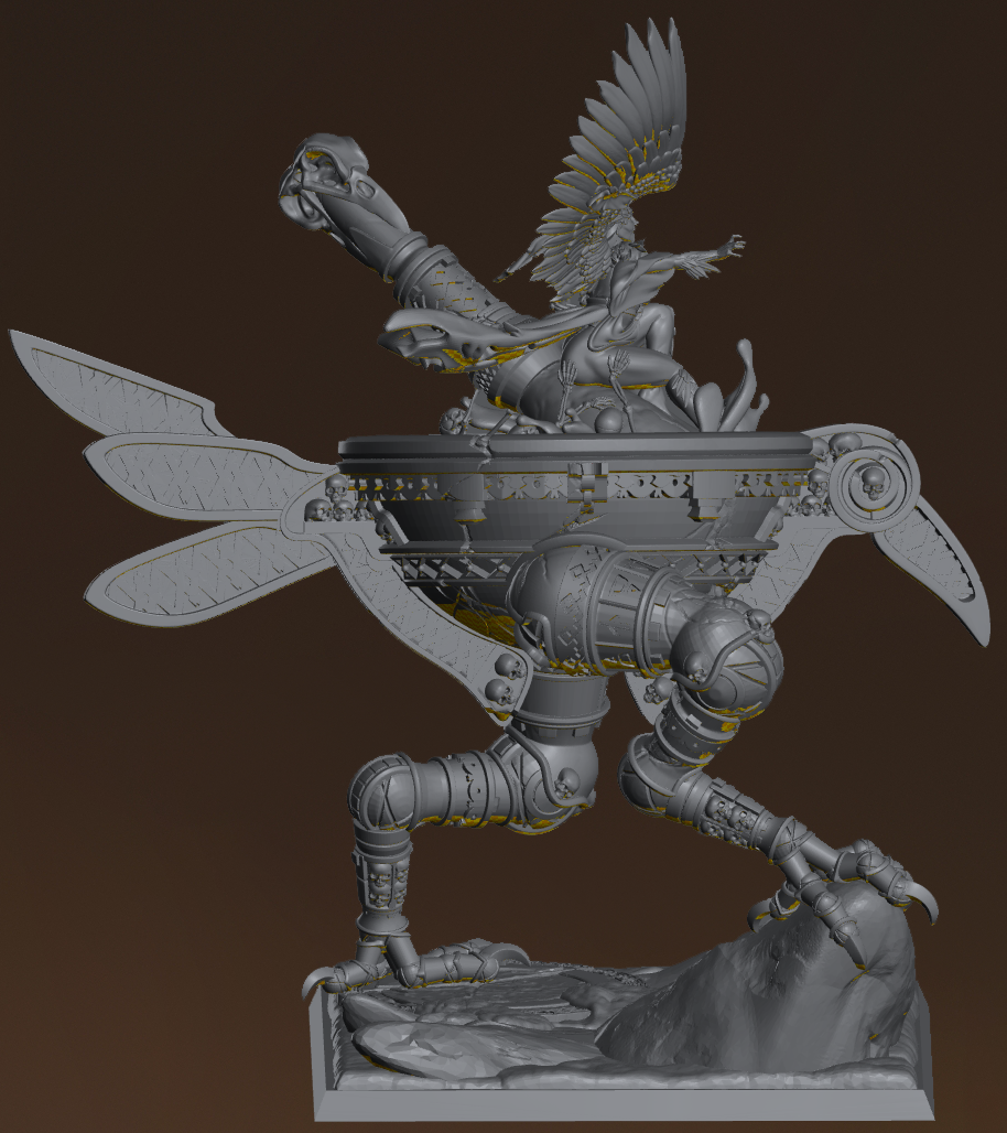 Baba Yaga resin figure