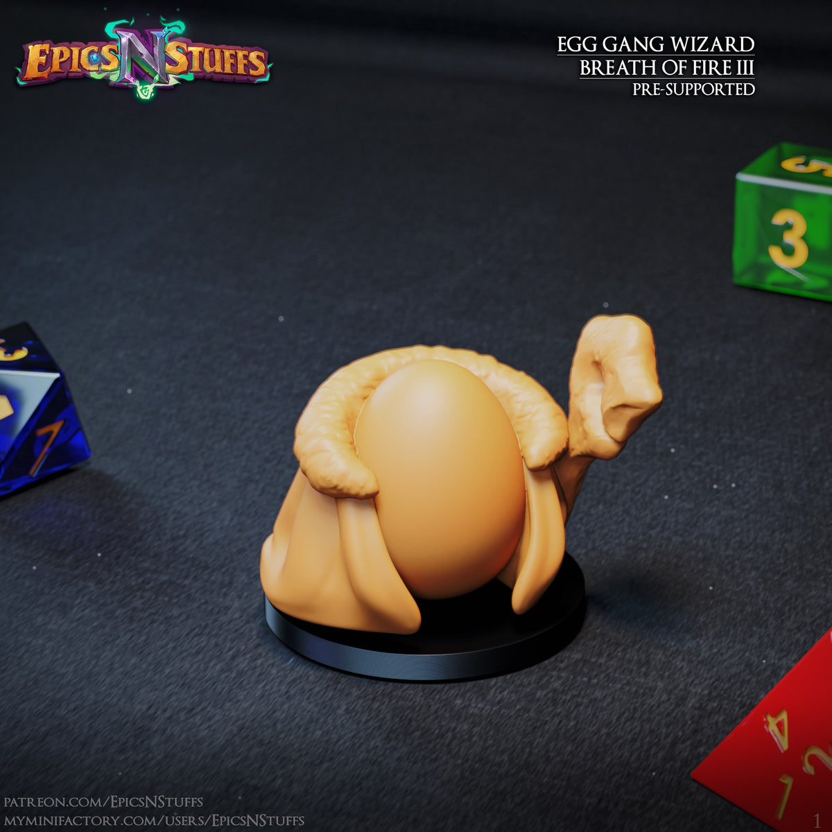 Egg Gang Wizard 1 resin figure