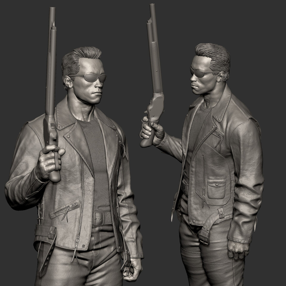 Terminator resin figure