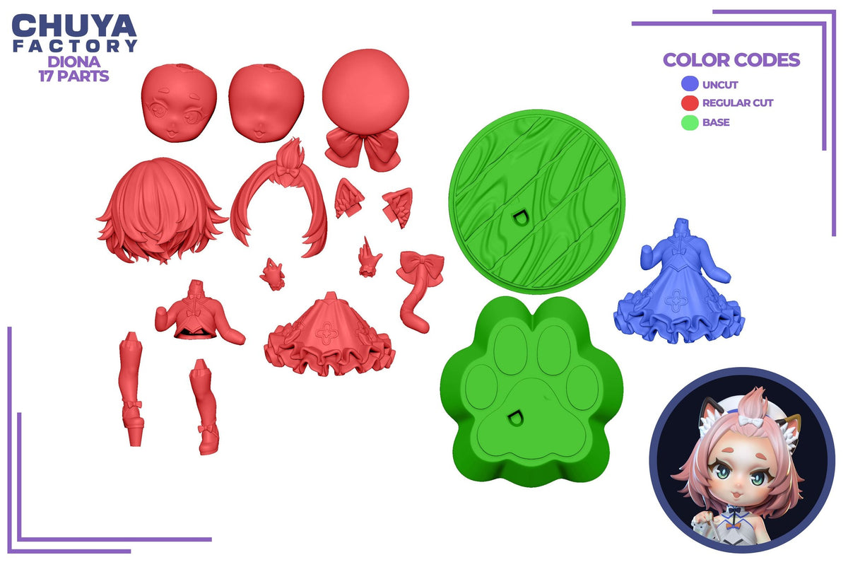 Chibi Diona resin figure