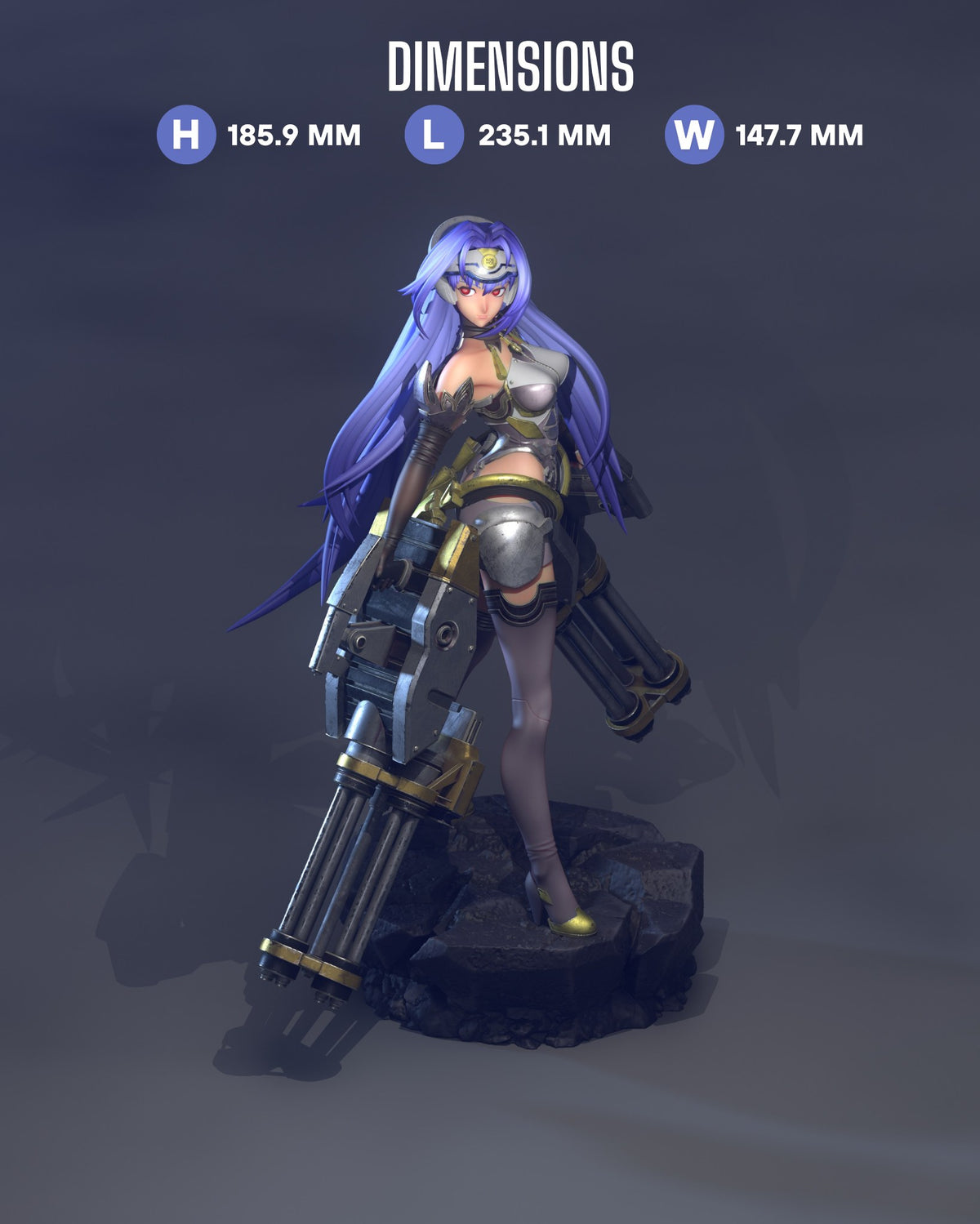 Kos-Mos resin figure