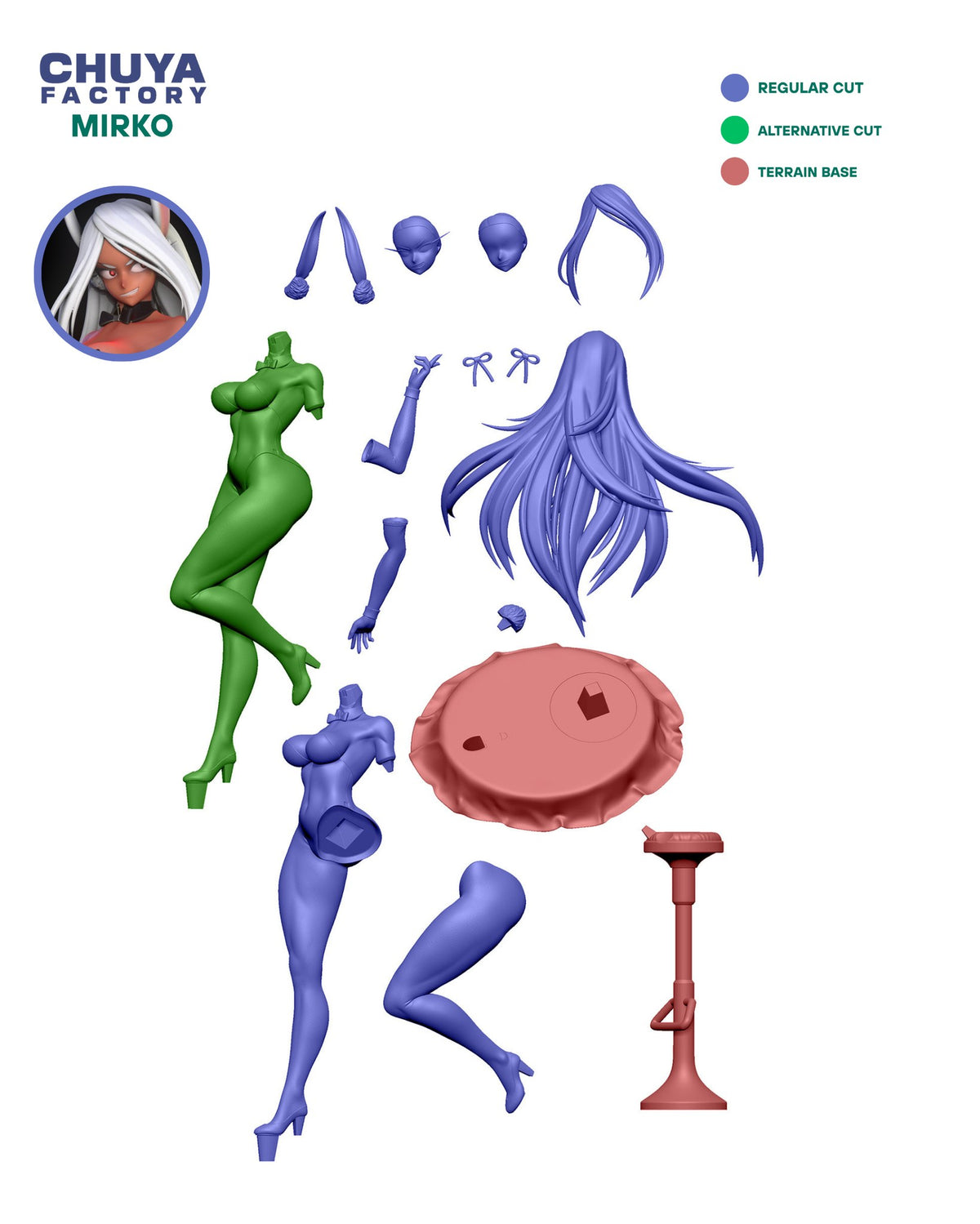 Mirko (Bunnysuit Version) resin figure