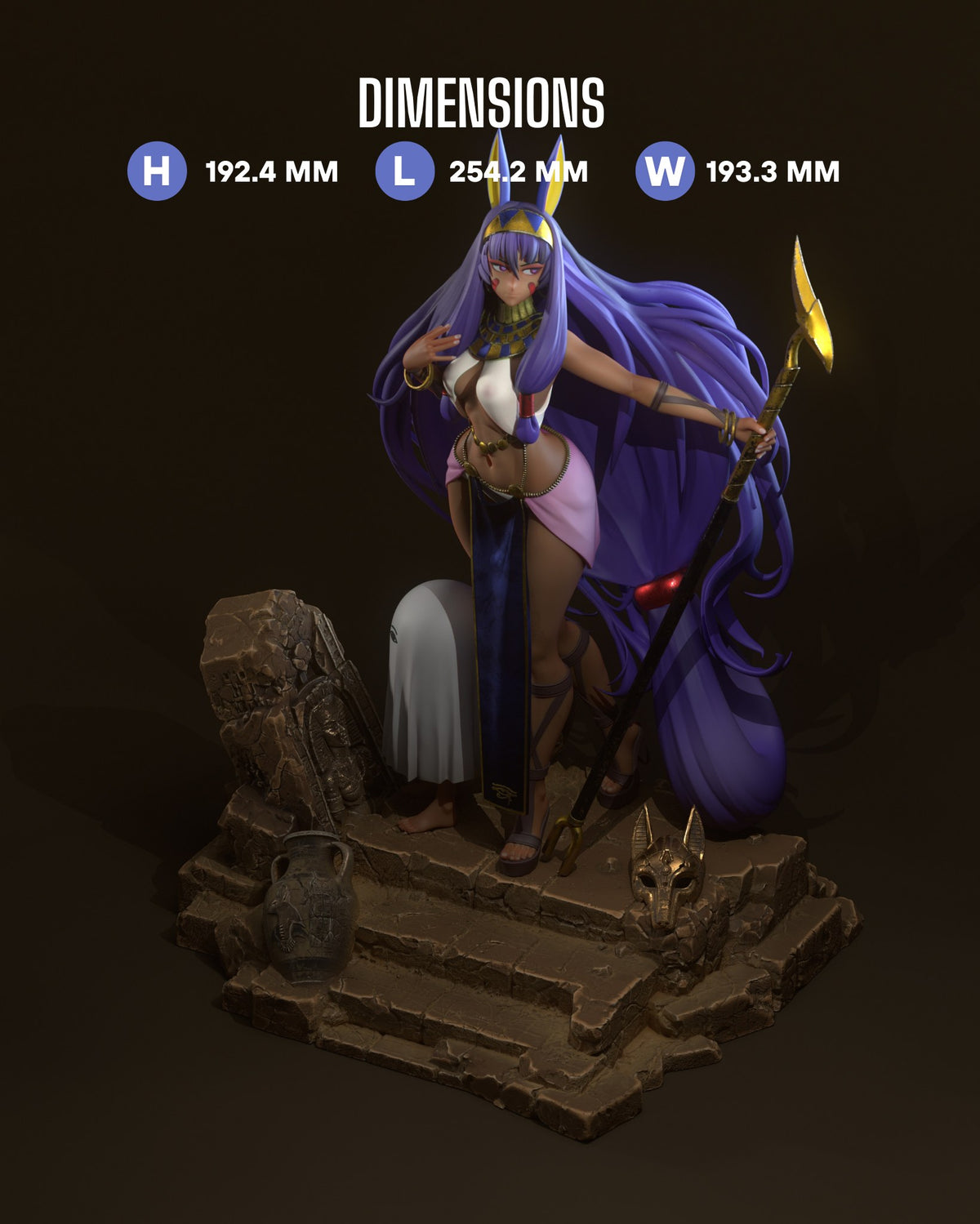 Nitocris resin figure