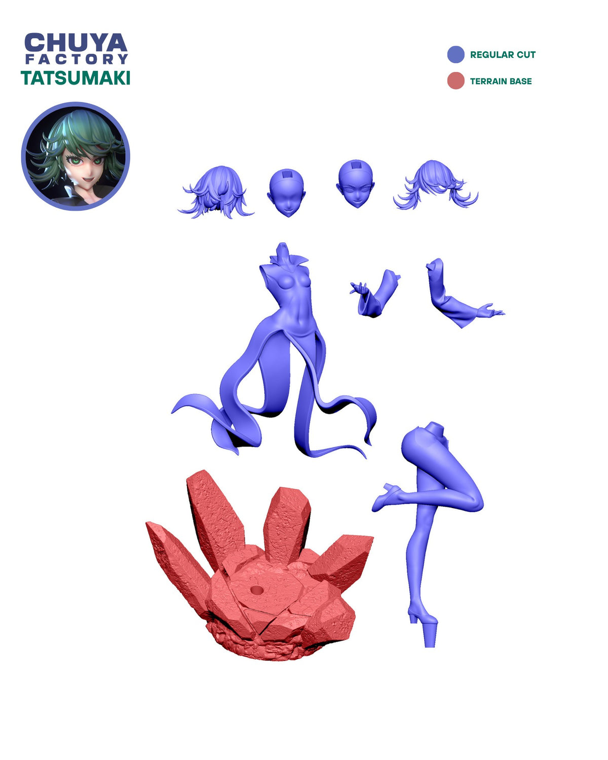 Tatsumaki resin figure