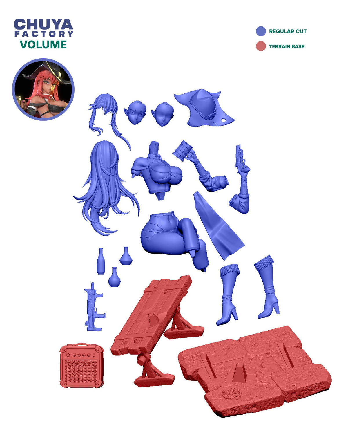 Volume (Cowgirl Edition) resin figure
