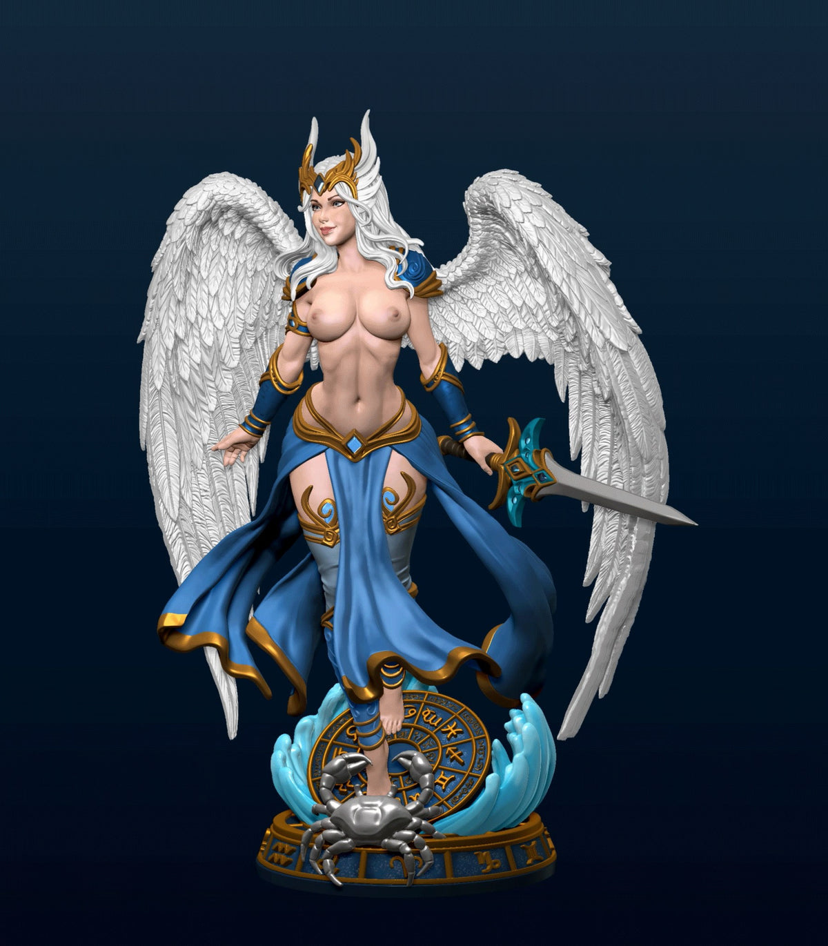 Cancer resin figure