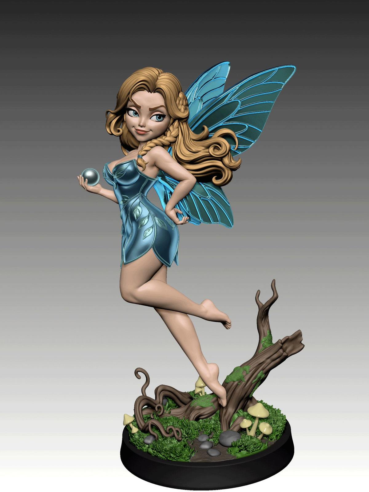 Nixie resin figure