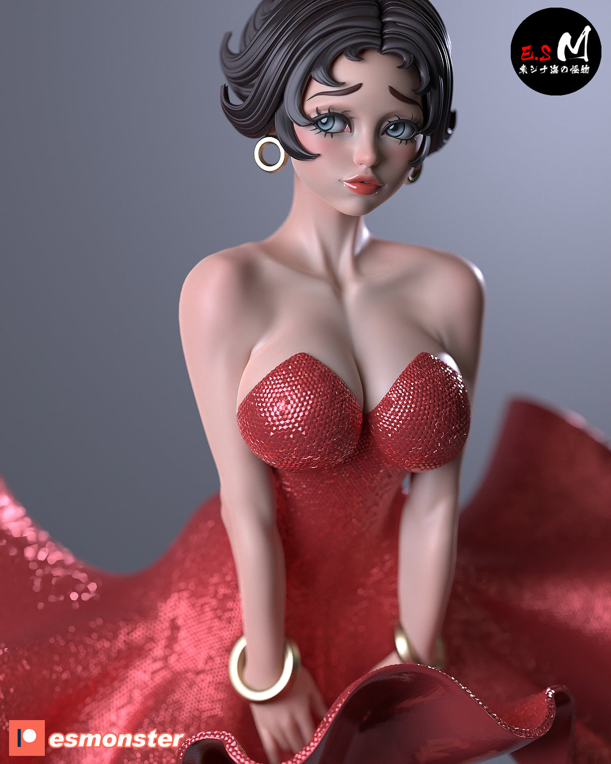 Betty Boop resin figure