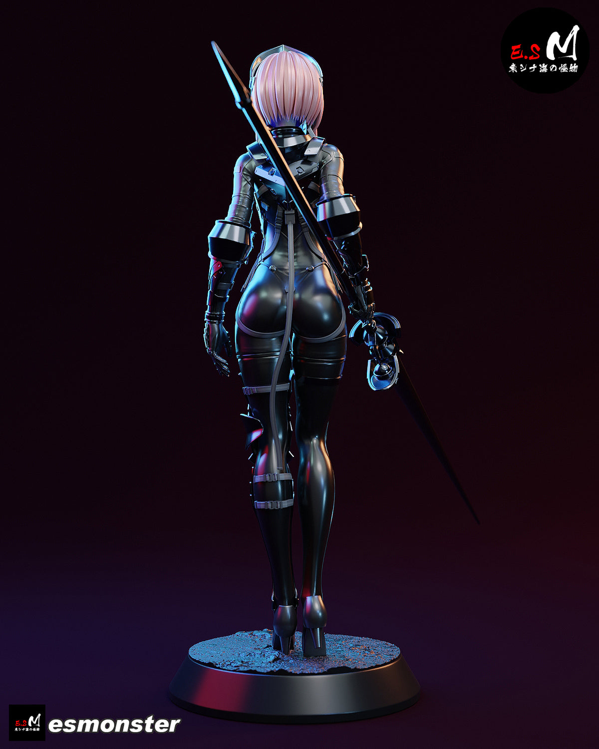 Lanze Reiter resin figure