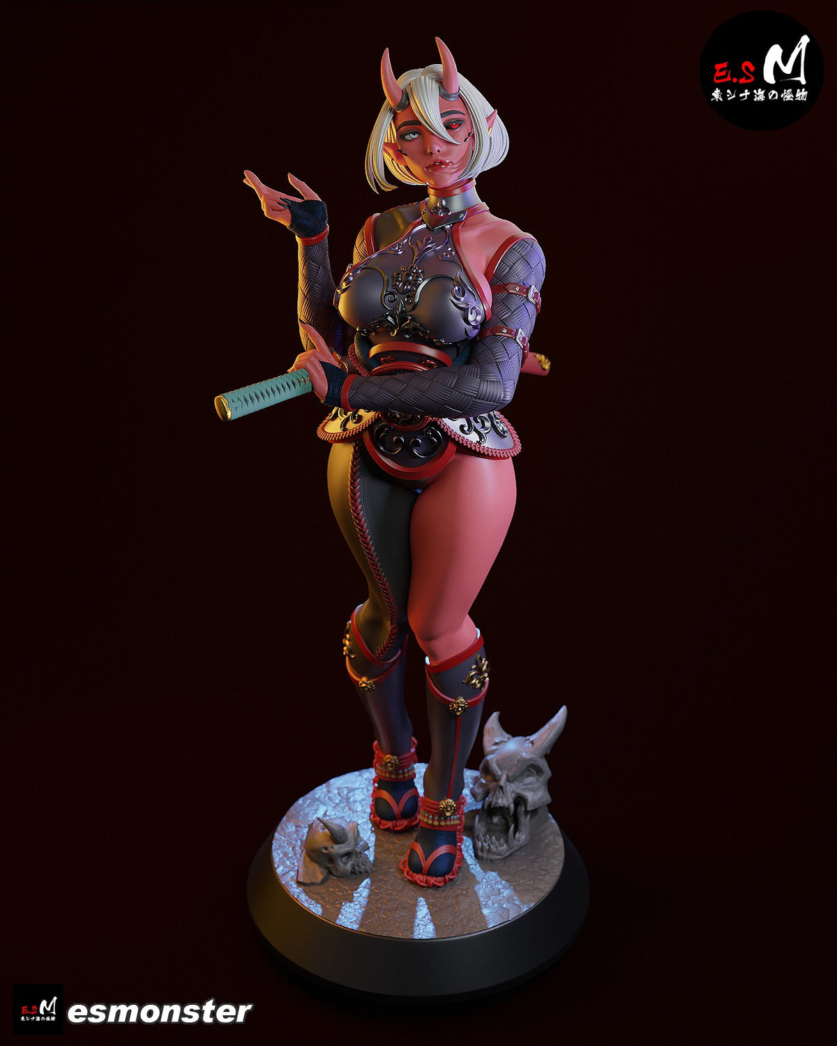 Oni resin figure