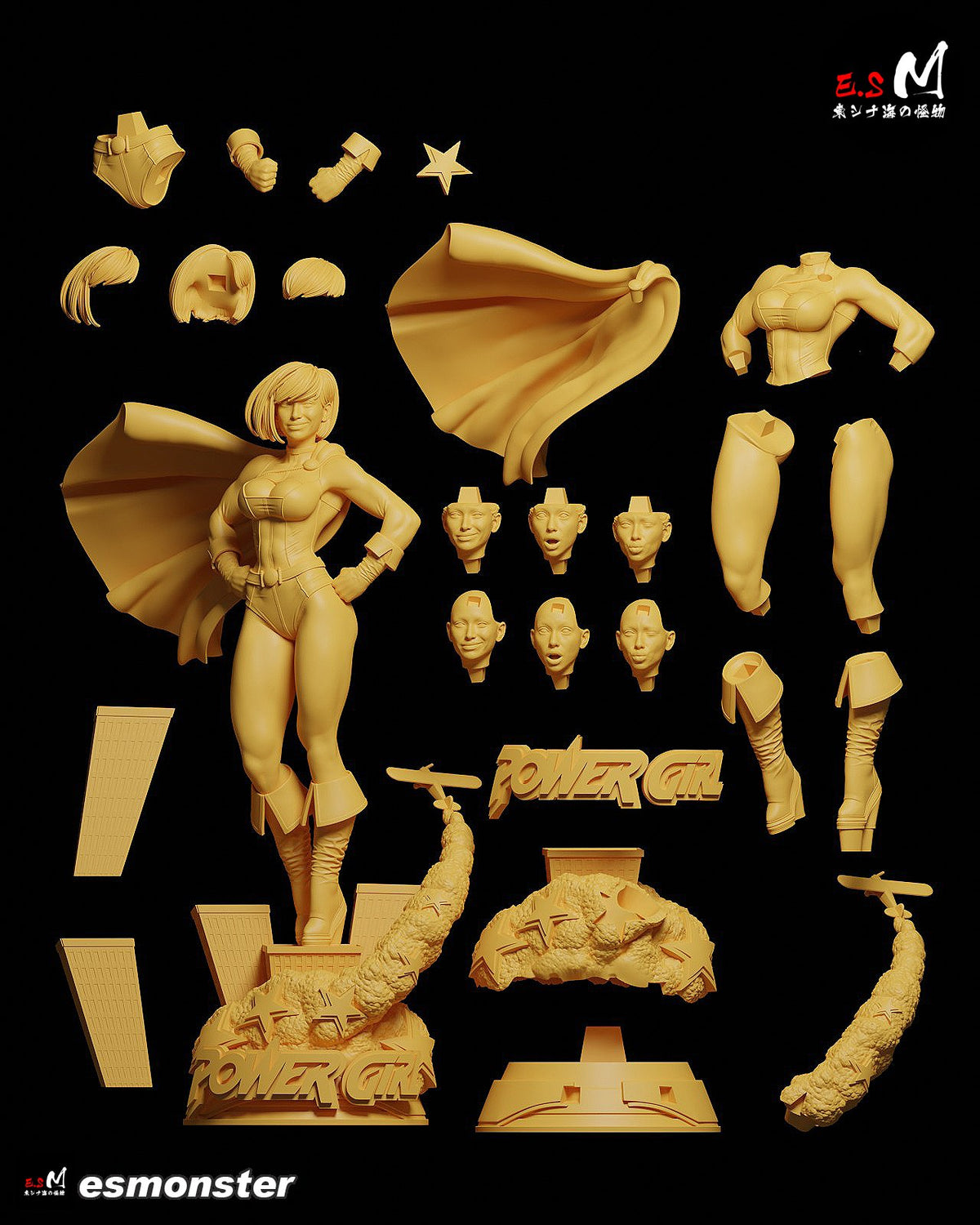 Power Girl resin figure