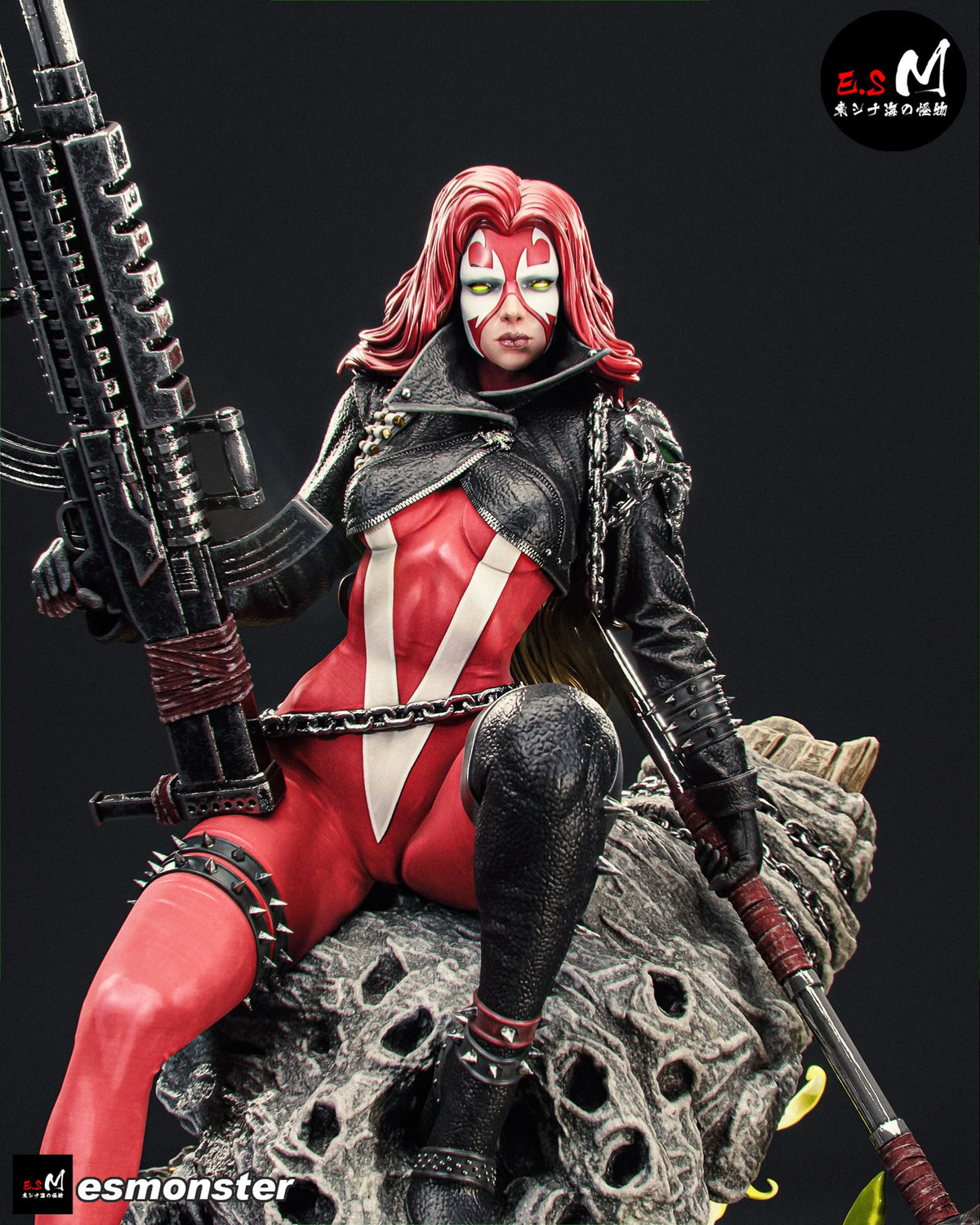 Scorched resin figure