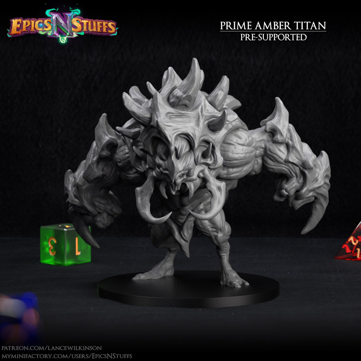 Prime Amber Titan resin figure