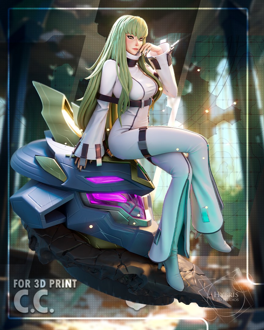 C.C. resin figure