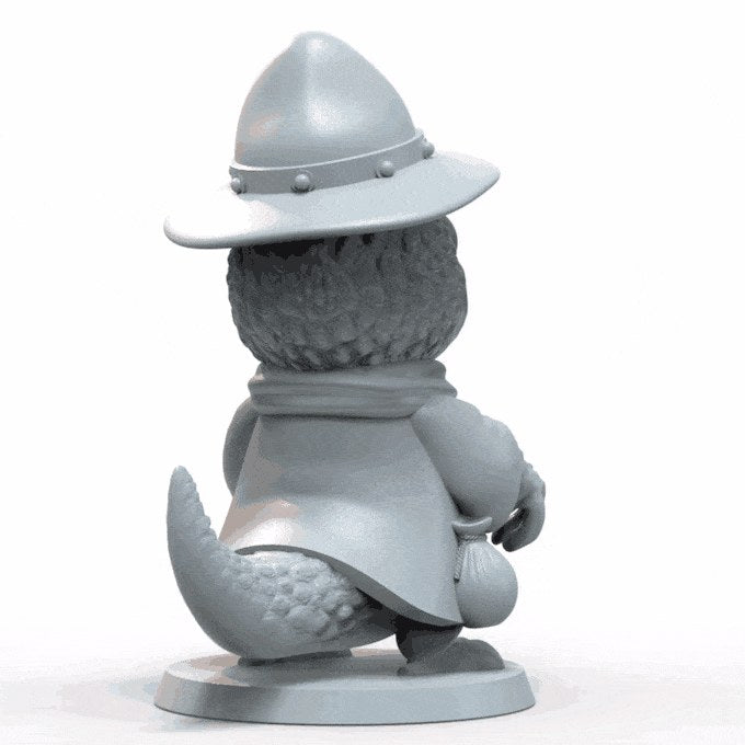 Croc resin figure