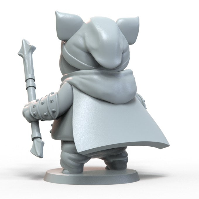 Pig resin figure
