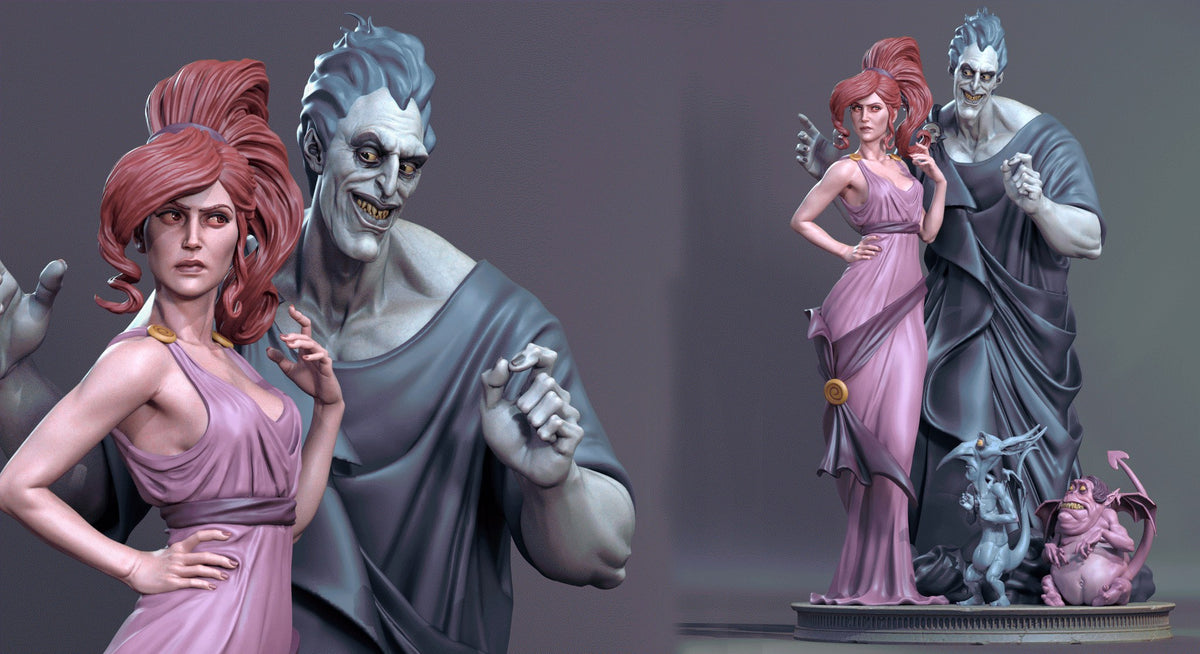 Hades & Megora Diorama resin figure