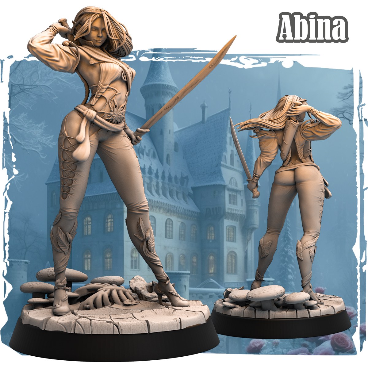 Abina resin figure