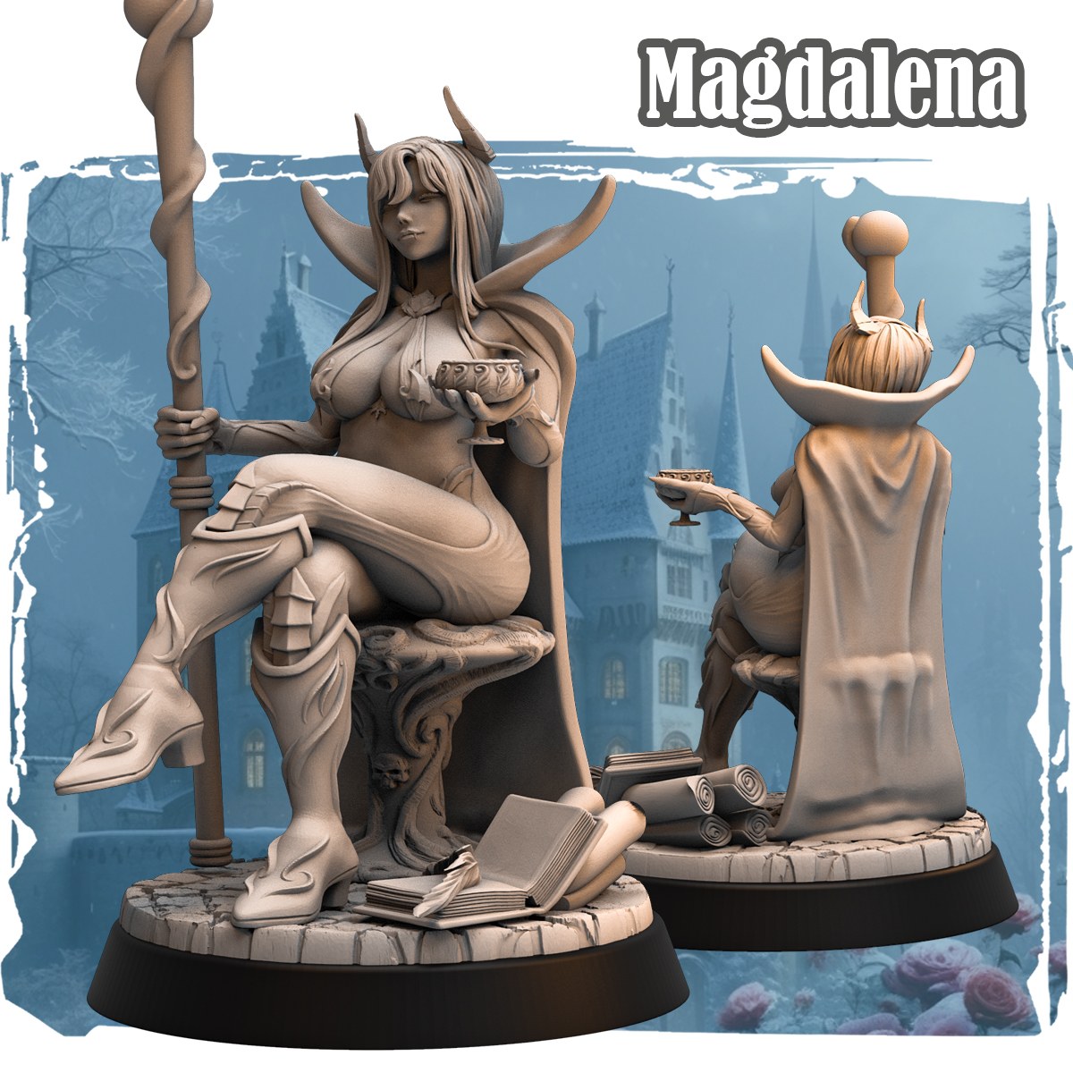 Magdalena resin figure