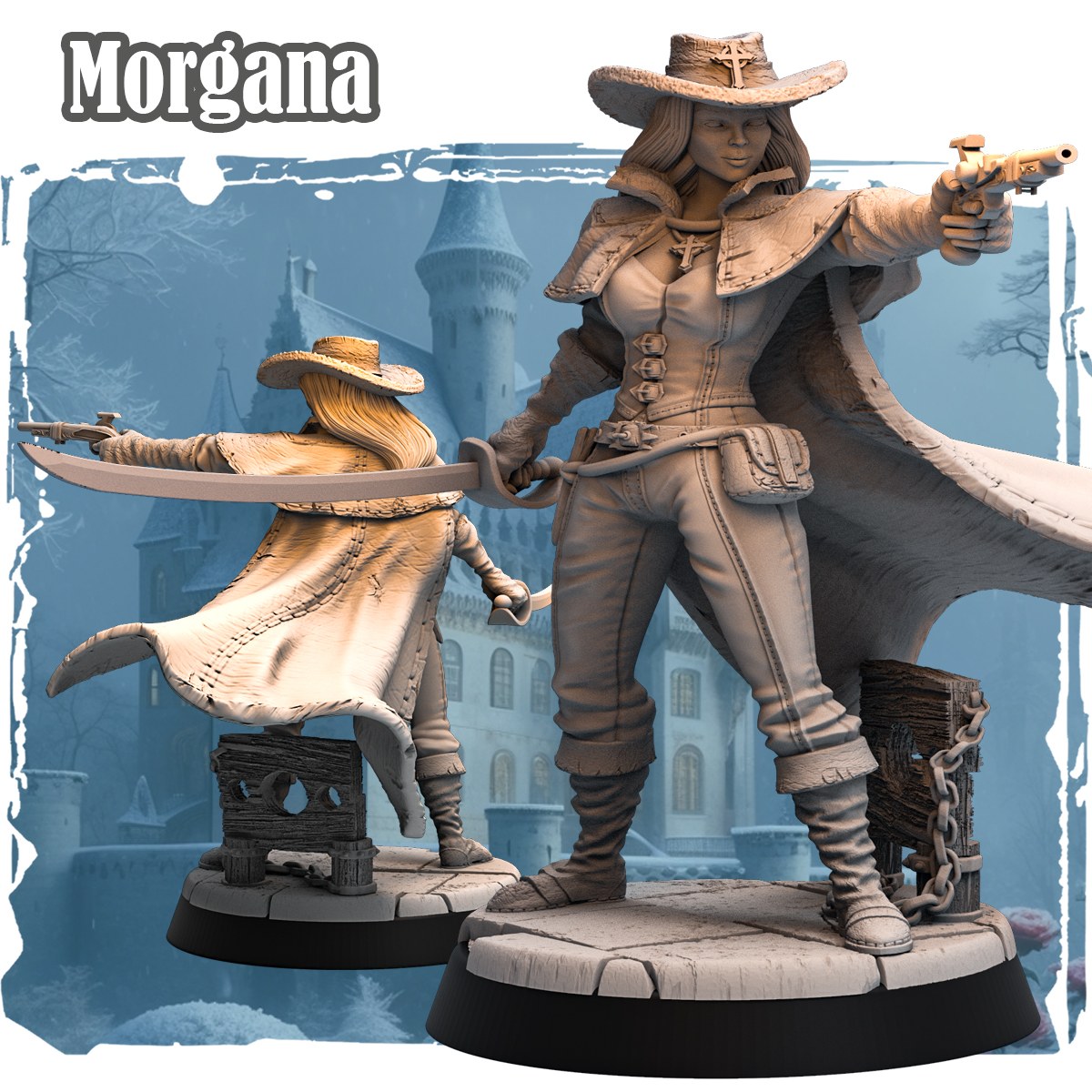 Morgana resin figure