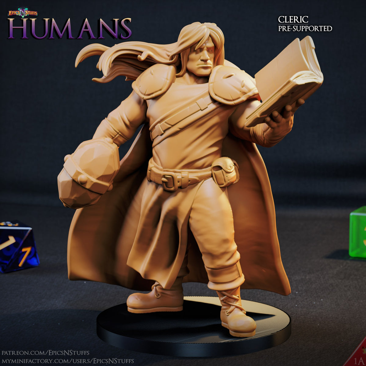 Human Cleric 1 resin figure