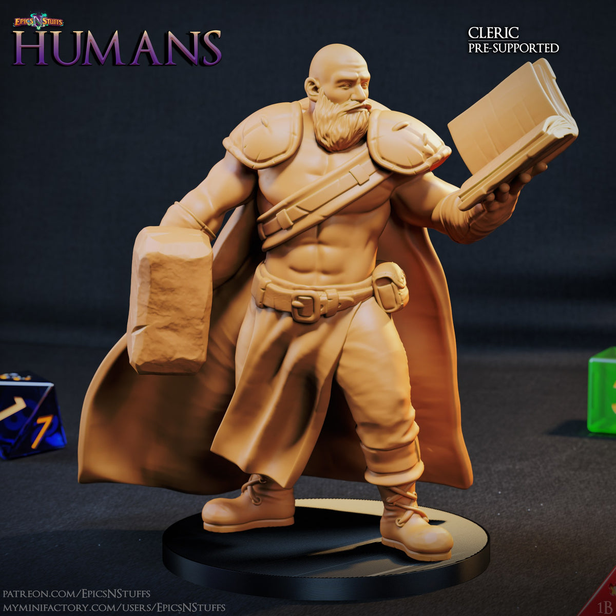 Human Cleric 2 resin figure