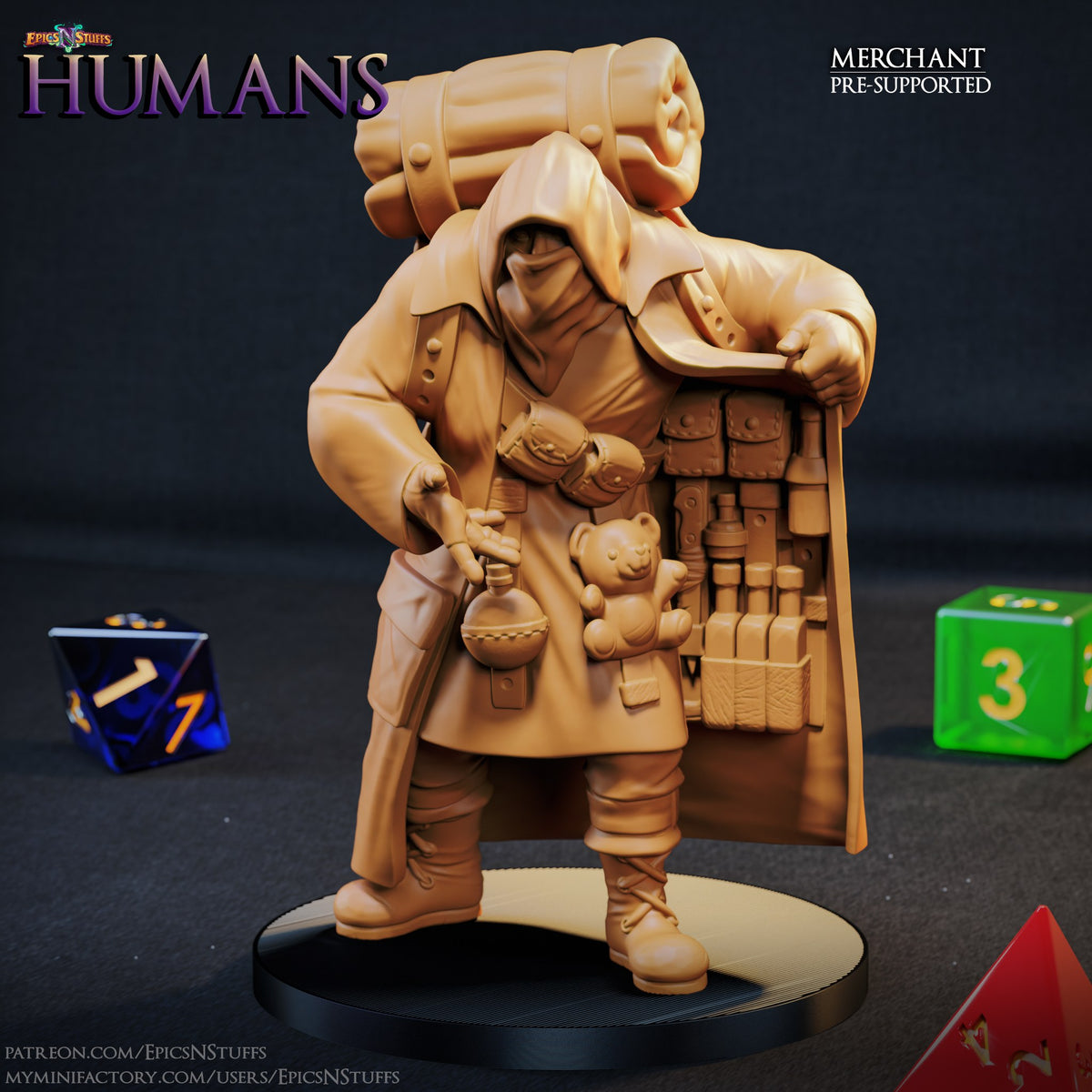 Human Merchant resin figure