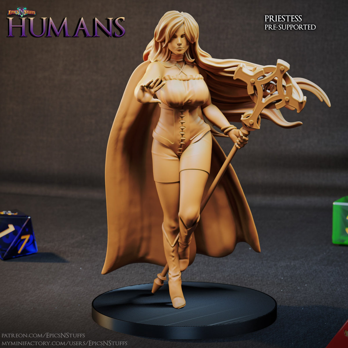 Human Priestess resin figure
