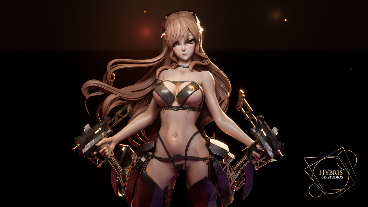 Noir resin figure