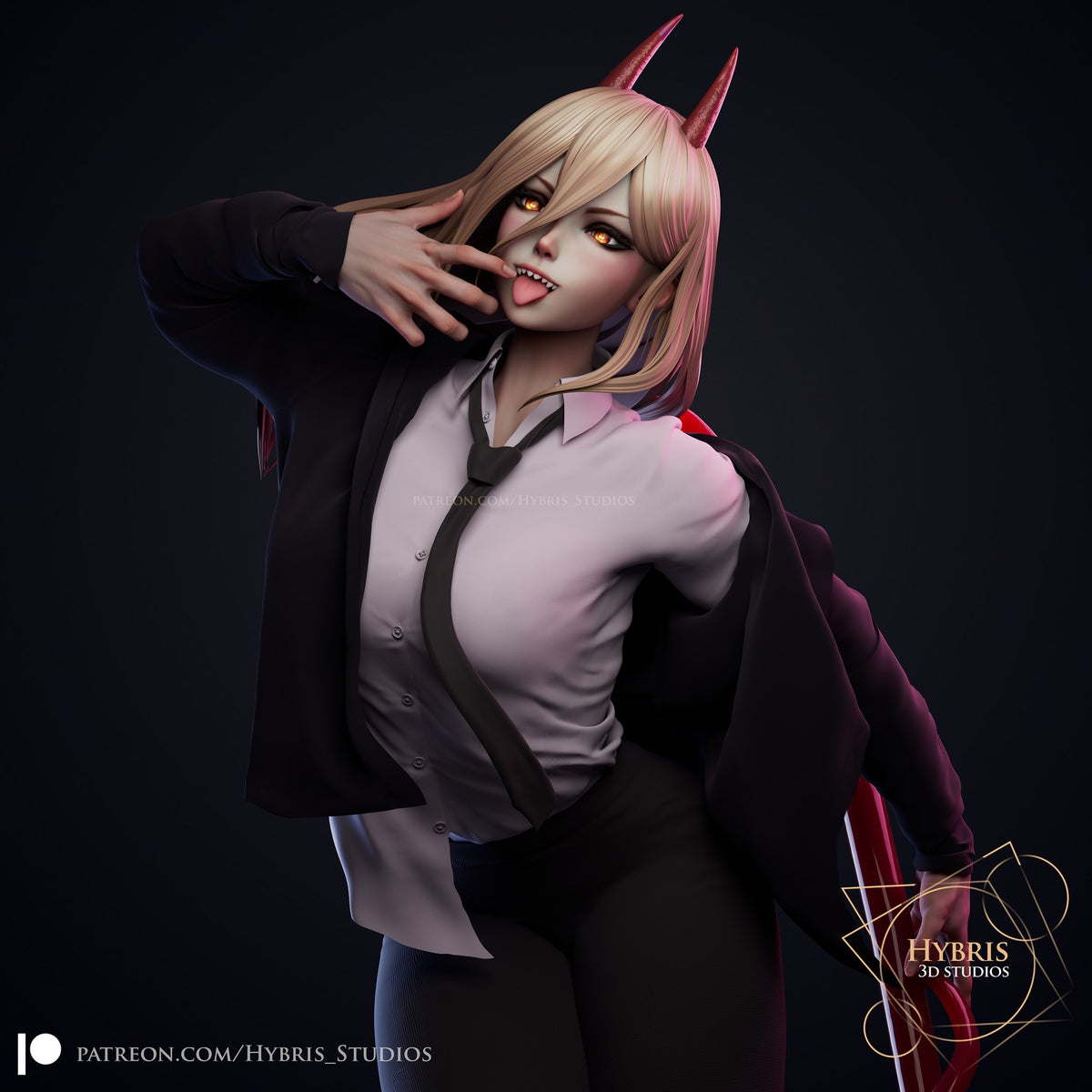 Power resin figure