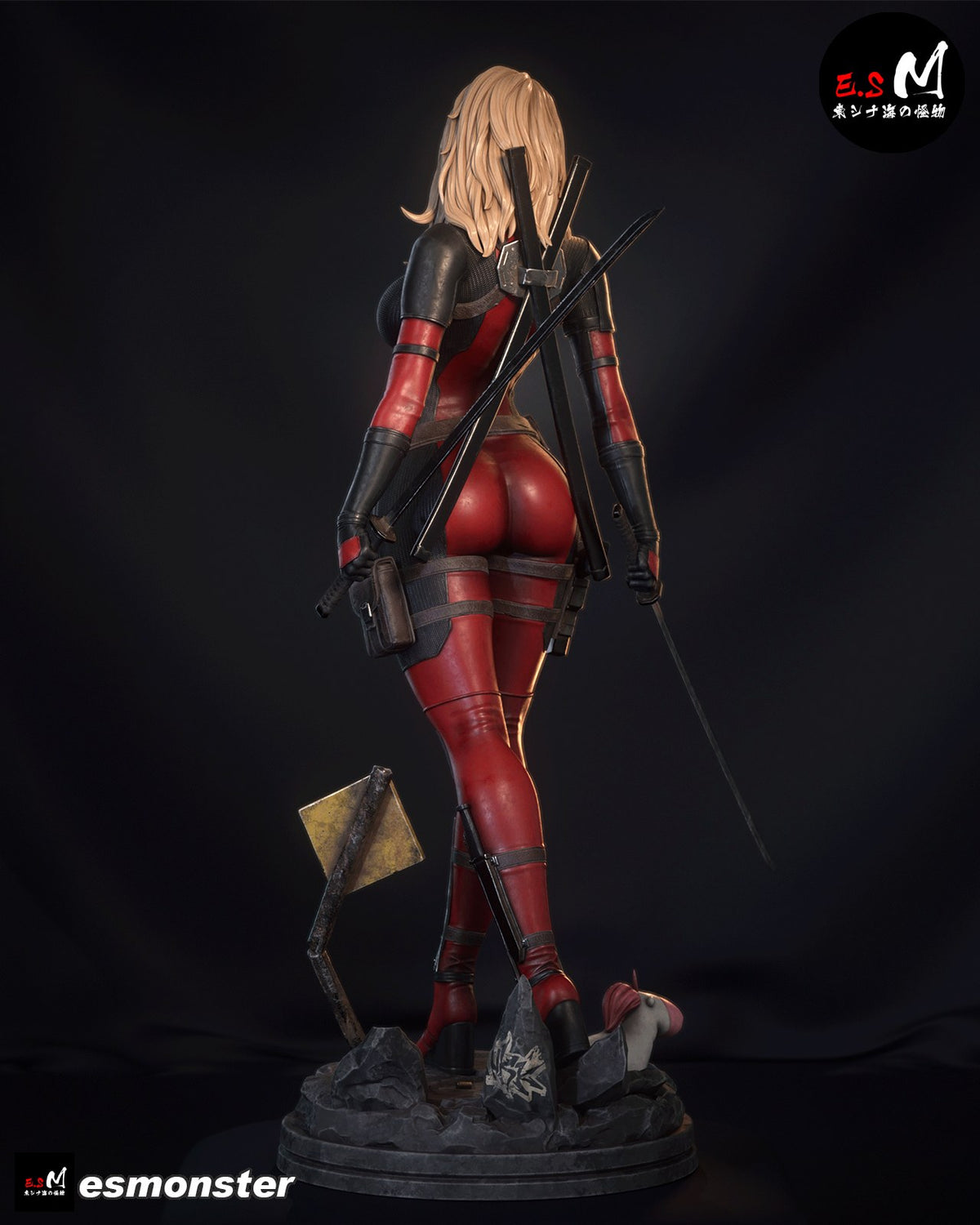 Lady Deadpool resin figure