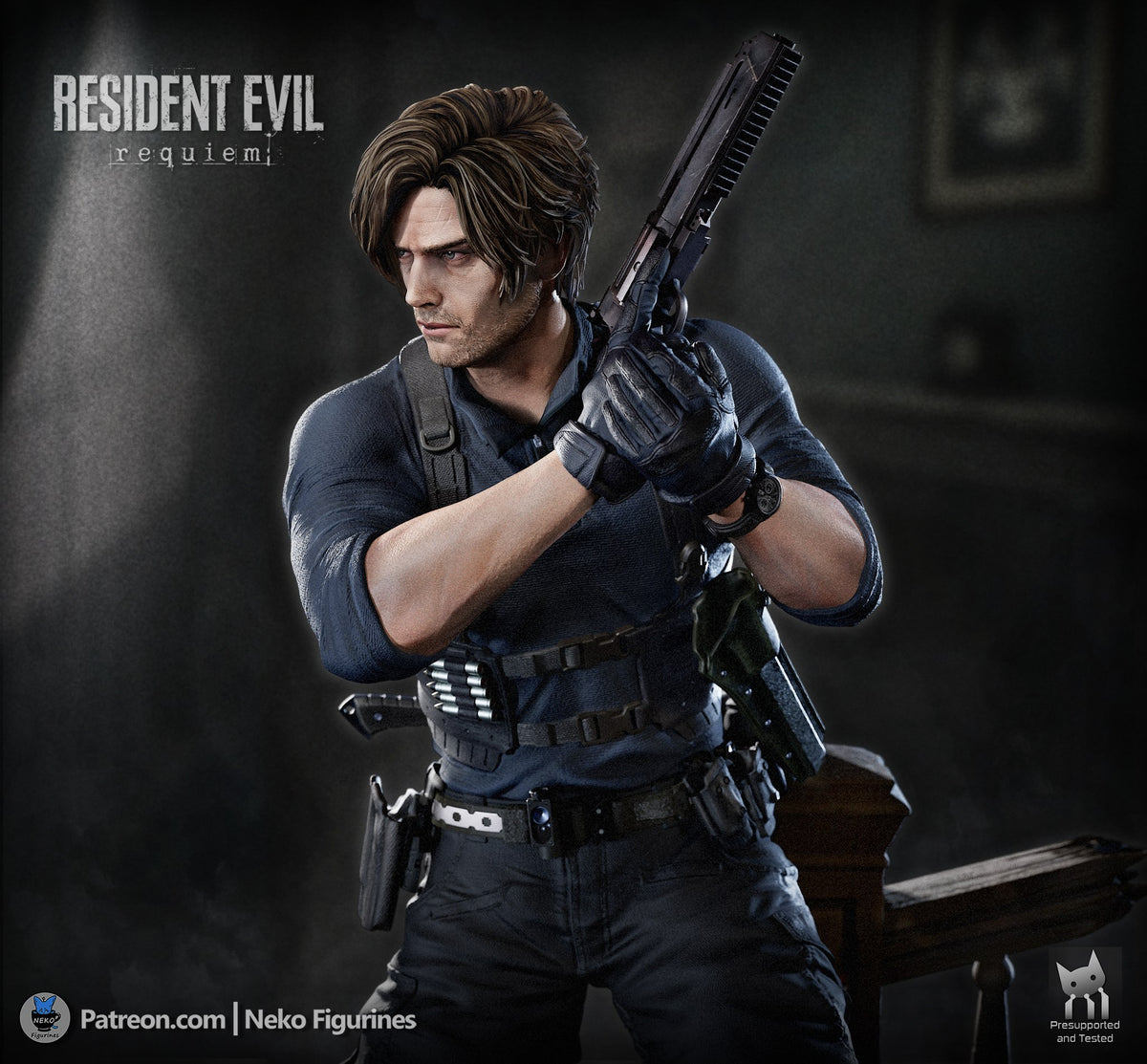Leon Kennedy (Resident Evil Requiem) resin figure