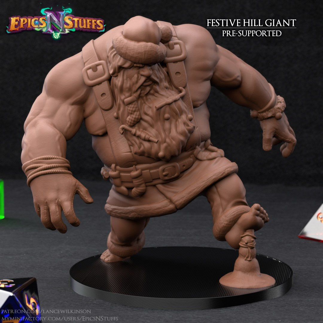 Festive Hill Giant resin figure