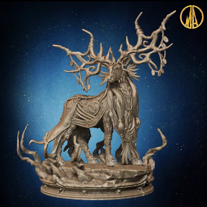 Feral Druid (Stag Form) resin figure
