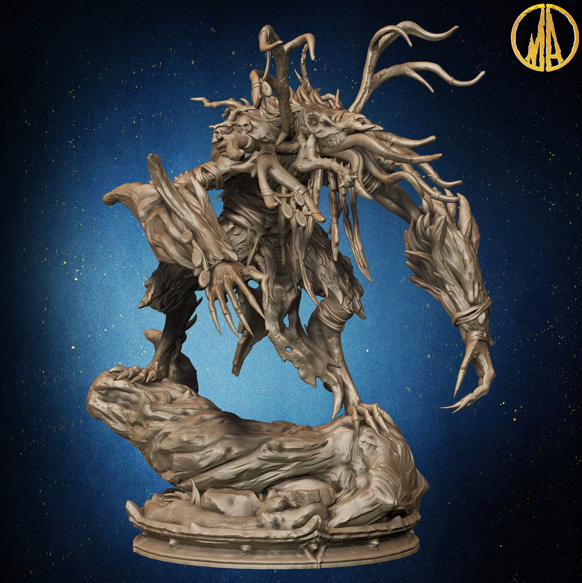 Wendigo resin figure