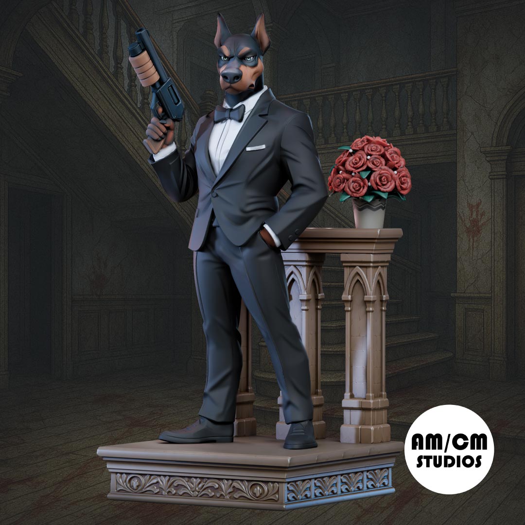 Nero Doggo resin figure