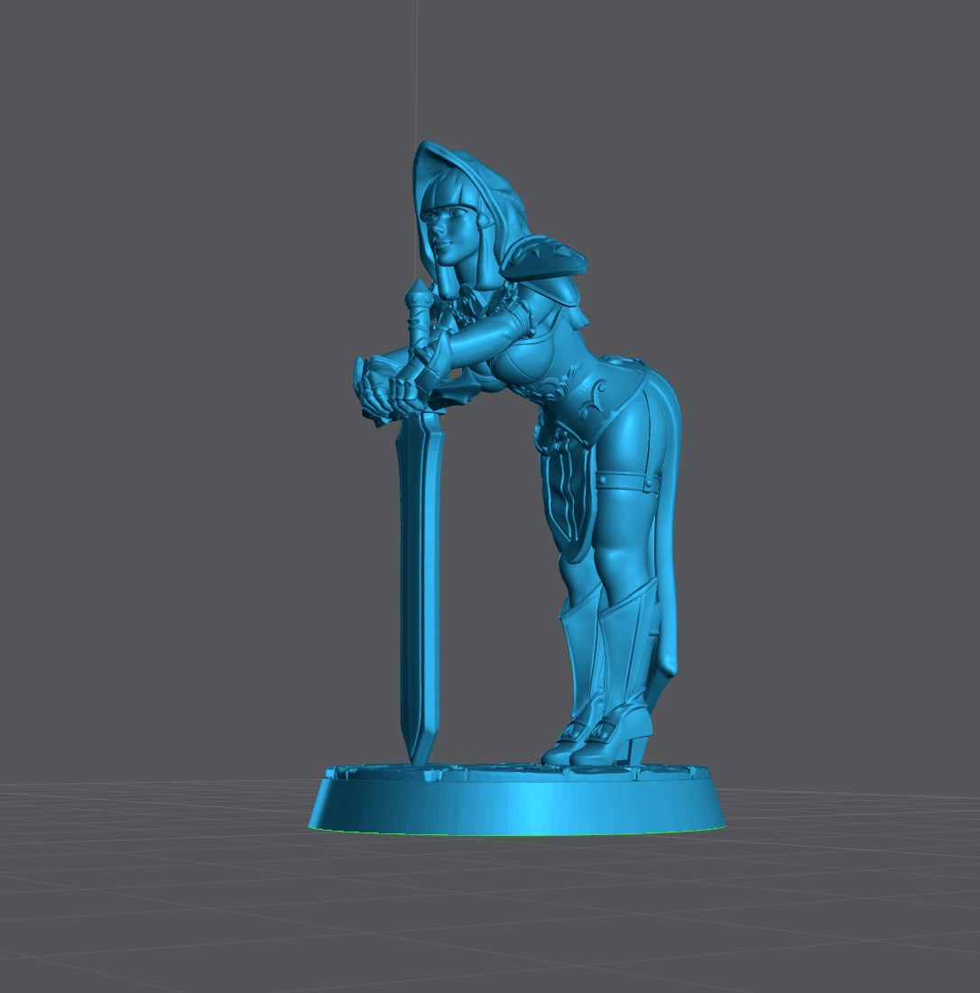 Silencia resin figure