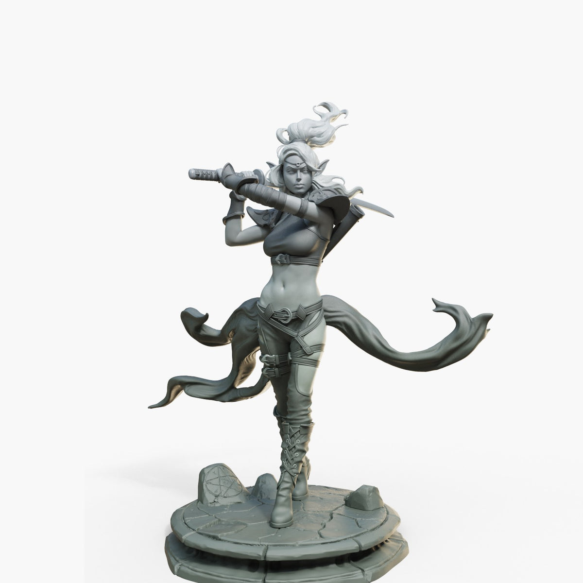 Lyra resin figure
