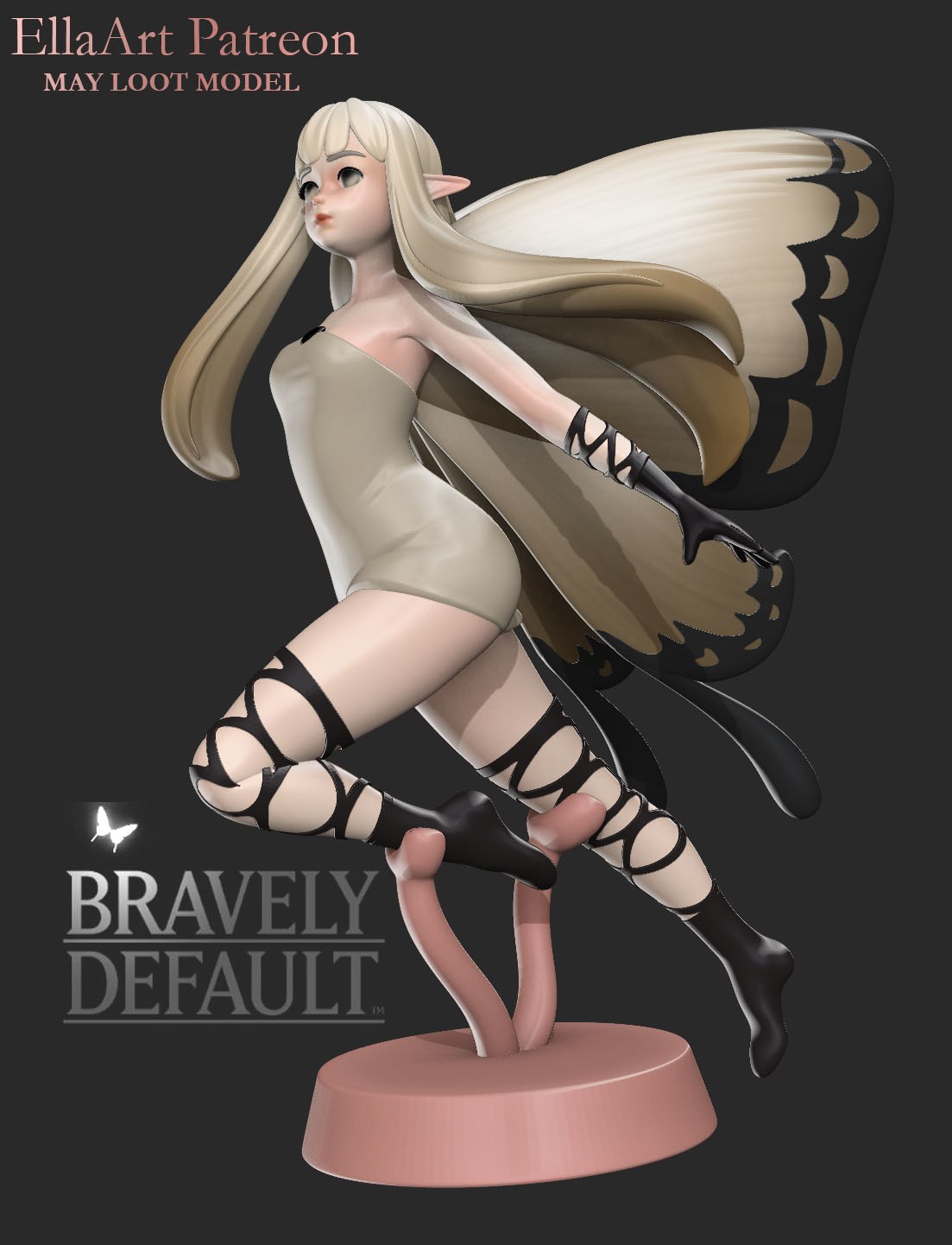 Airy resin figure