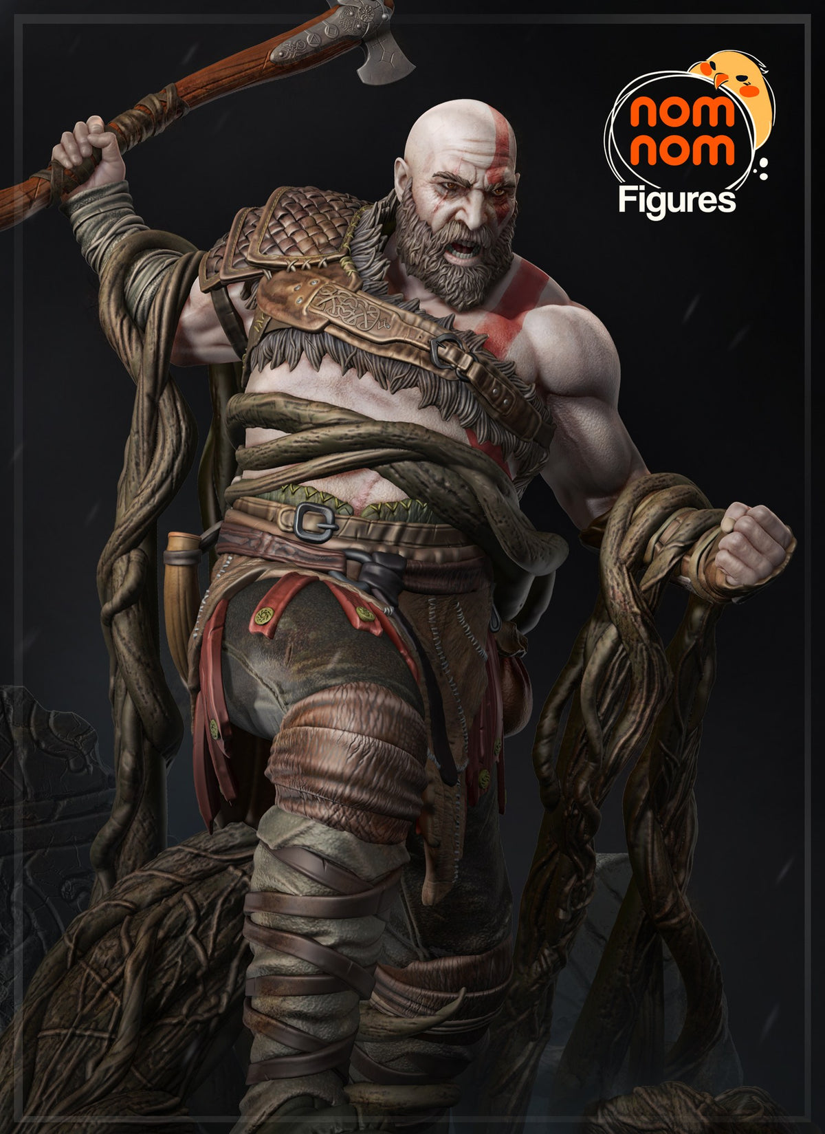 Kratos resin figure