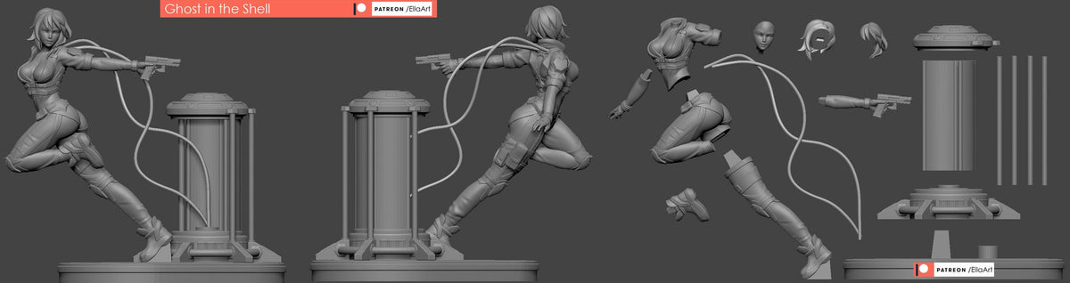 Motoko Kusanagi (Leaping Pose) resin figure