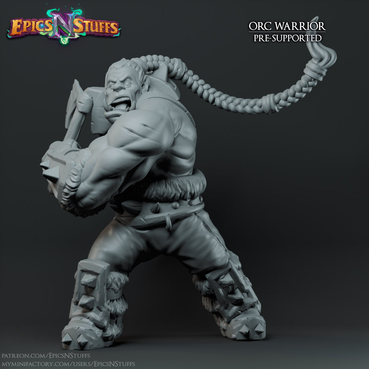 Orc Warrior resin figure