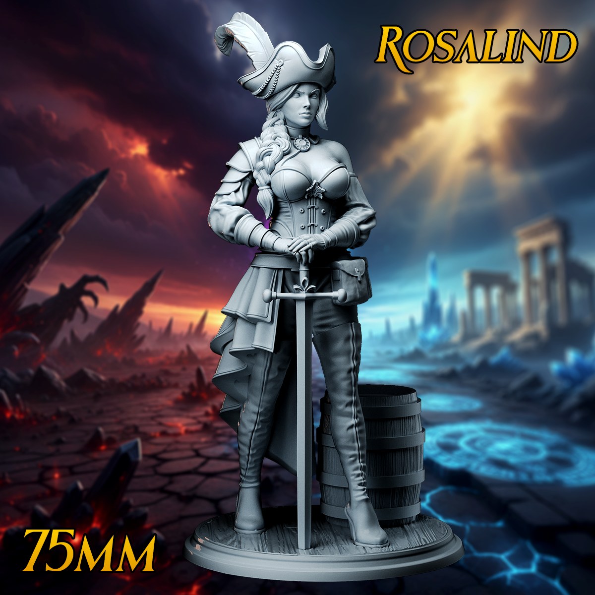 Rosalind resin figure