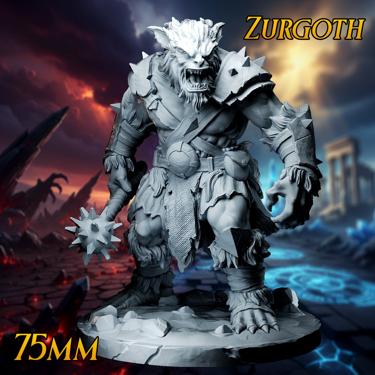 Zurgoth resin figure
